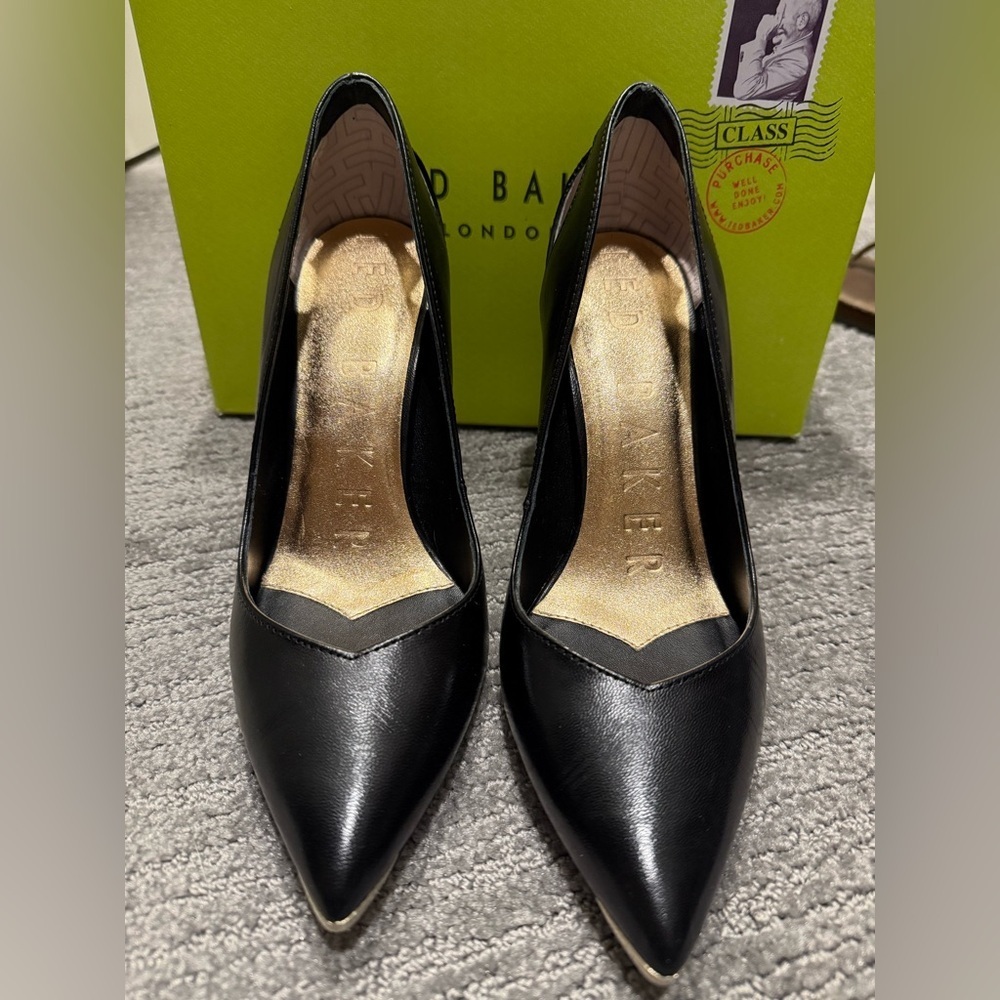 Ted Baker Latefa Black Stiletto Heels - Picture 3 of 7